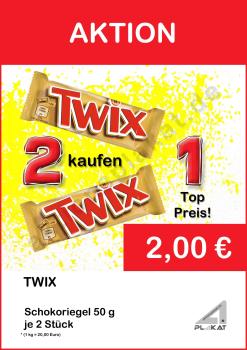 Twix Riegel 2 Stück