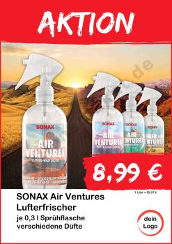 Sonax AirVentures Lufterfrischer 300ml Flasche  ▼Sofort-Download