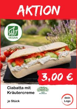 Ciabatta mit Kräutercreme vegan - Bresso ▼Sofort-Download