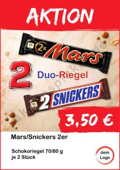 Snickers Mars Riegel 80g 70g 2 Stück ▼Sofort-Download