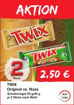 Twix Riegel Original Nuss 50g 46g 2 Stück ▼Sofort-Download