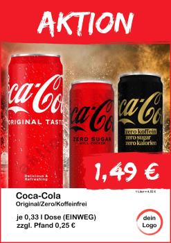 Coca-Cola Original Zero Koffeinfrei 330ml Dose ▼Sofort-Download