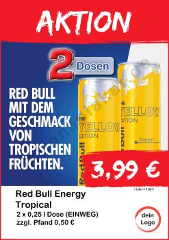 Red Bull Tropical Yellow Editon 2x250ml ▼Sofort-Download