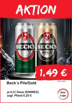 Becks Pils Gold 500ml Dose ▼Sofort-Download