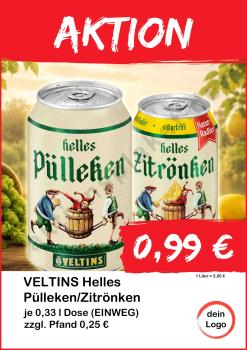 Veltins Helles Pülleken Zitrönken 330ml Dose ▼Sofort-Download