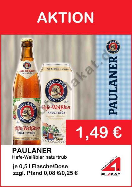 Paulaner Hefe-Weißbier naturtrüb 500ml DS @Sofort-Download