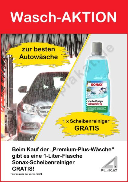 Waschenaktion - Sonax Scheibenreiniger 1 Liter gratis