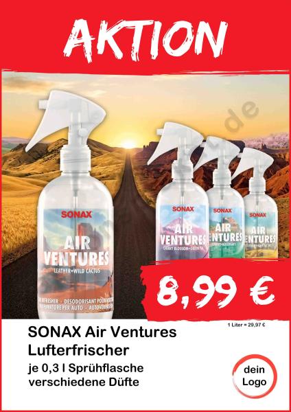 Sonax AirVentures Lufterfrischer 300ml Flasche  ▼Sofort-Download