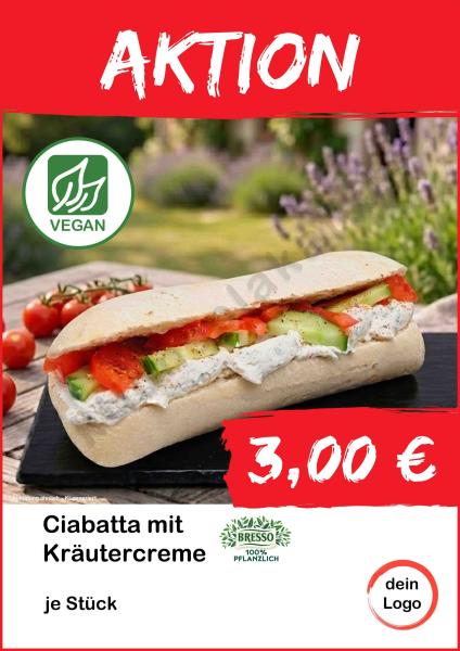 Ciabatta mit Kräutercreme vegan - Bresso ▼Sofort-Download