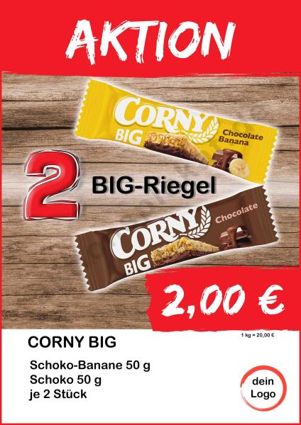 Corny BIG-Riegel Schoko+SchokoBanane 2 Stück ▼Sofort-Download