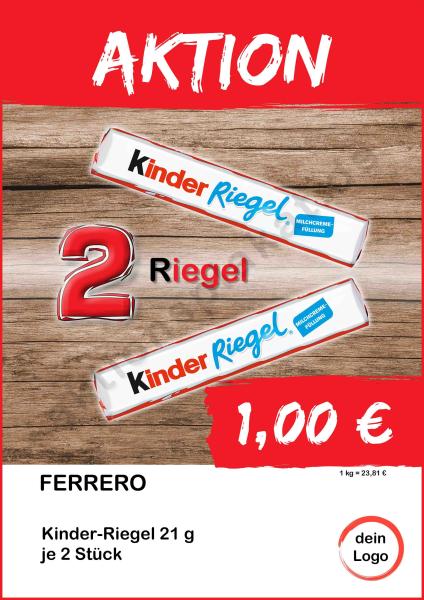 ►Ferrero Kinder Riegel 2 Stück