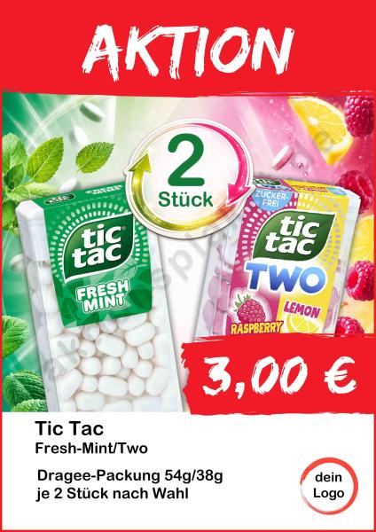 Tic Tac freshmint 54g raspberrylemon 38g 2 Stück ▼Sofort-Download