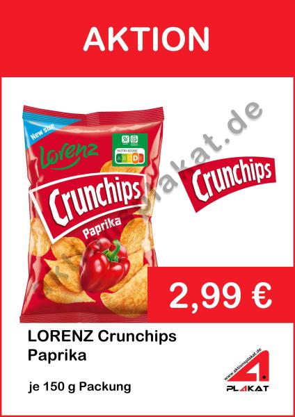 Lorenz Crunchips 150g Paprika @Sofort-Download