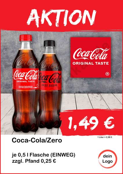 Coca Cola Original - Zero 500ml Flasche ▼Sofort-Download