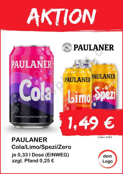 Paulaner Cola Limo Spezi 330ml Dose ▼Sofort-Download