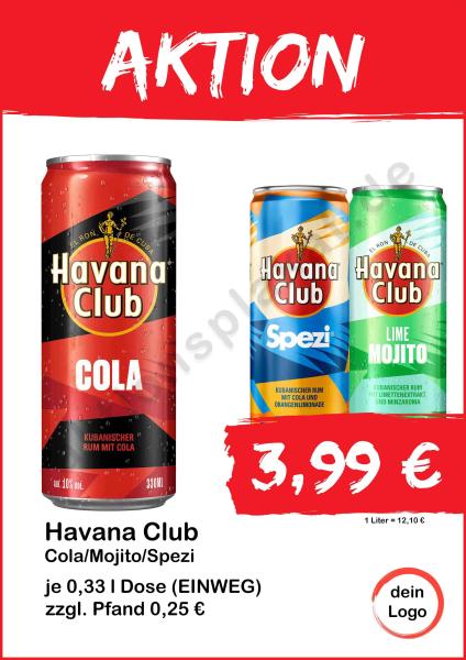 Havana Club Cola Mojito Spezi 330ml Dose ▼Sofort-Download