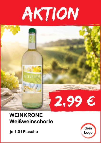 Einig-Zenzen Weinkrone Schorle weiss 1000ml ▼Sofort-Download
