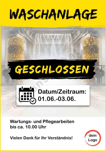 Waschstraße geschlossen ▼Sofort-Download